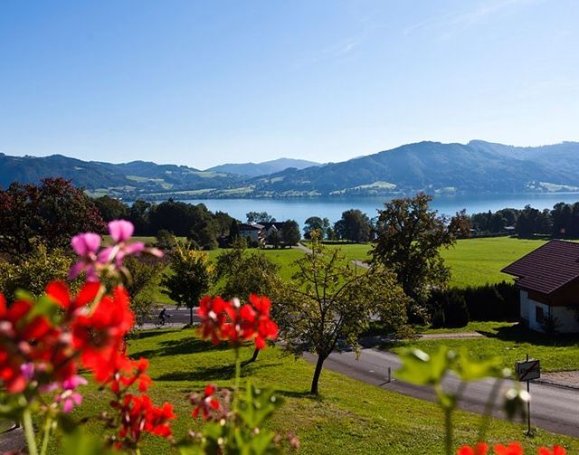 Hotel Haberl am Attersee Ausblick